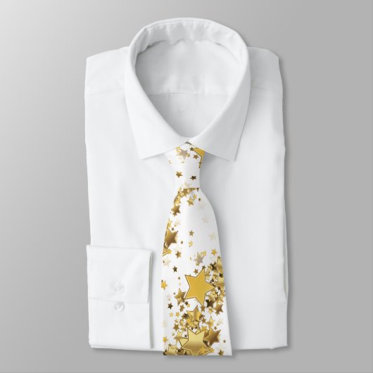 Mannen Stropdas-Gold Stars Stropdas (Gebonden)