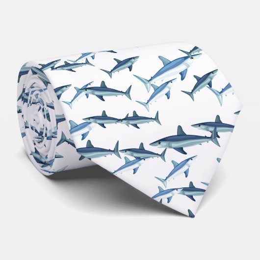 Mannen Stropdas haaien (Opgerold)