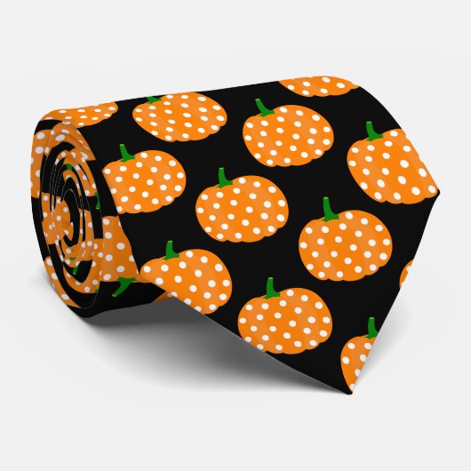 Mannen Stropdas-Halloween Pumpkins Stropdas (Opgerold)