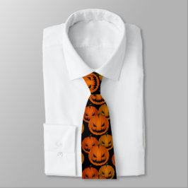 Mannen Stropdas-Halloween Pumpkins Stropdas