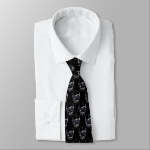 Mannen Stropdas-Halloween Skulls Stropdas