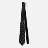 Mannen Stropdas-Halloween Skulls Stropdas (Voorkant)