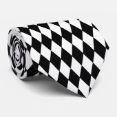 Mannen Stropdas-Harlequin Diamond Print Stropdas (Opgerold)