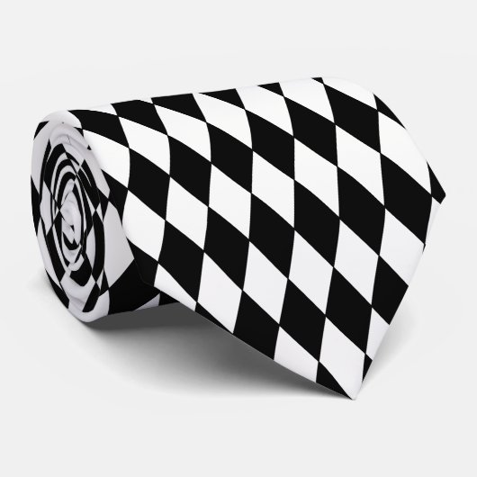 Mannen Stropdas-Harlequin Diamond Print Stropdas (Opgerold)