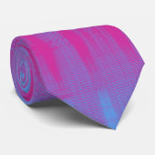 Mannen stropdas, in blauw abstract. stropdas (Opgerold)