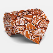 Mannen Stropdas kerstkoekjes met ontbijtkoeken (Opgerold)