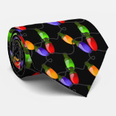 Mannen Stropdas-kerstlampjes Stropdas (Opgerold)