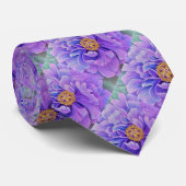 Mannen Stropdas Lavender Peony Lg Print (Opgerold)