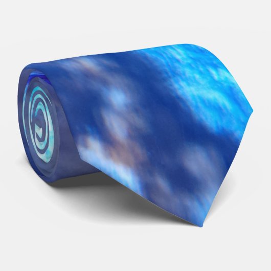 Mannen Stropdas met blauwe fade (Opgerold)