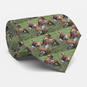 Mannen Stropdas met Mandarijns Duck Design