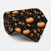 Mannen Stropdas-Oogst Pompoenen Stropdas (Opgerold)