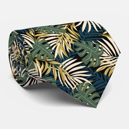 Mannen Stropdas Tropical Palms (Opgerold)