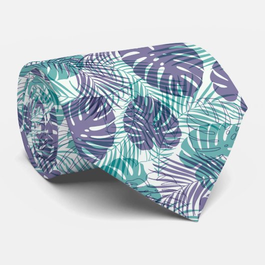 Mannen Stropdas Tropical Palms (Opgerold)