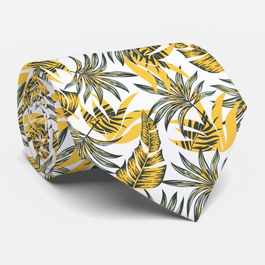 Mannen Stropdas Tropical Palms (Opgerold)
