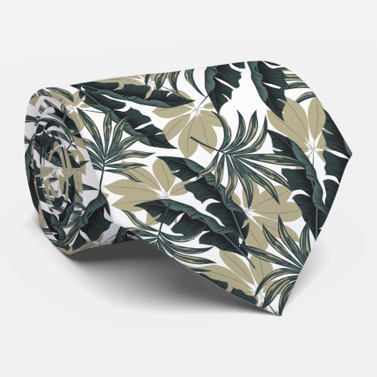 Mannen Stropdas Tropical Palms (Opgerold)