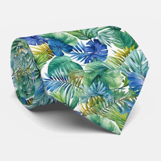 Mannen Stropdas Tropical Palms (Opgerold)