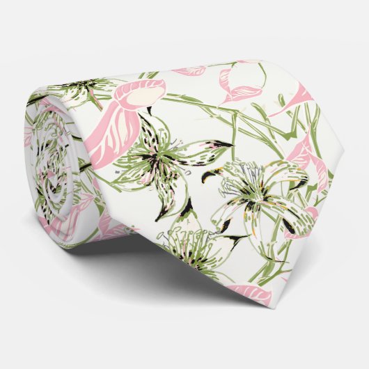 Mannen Stropdas Tropical Palms (Opgerold)