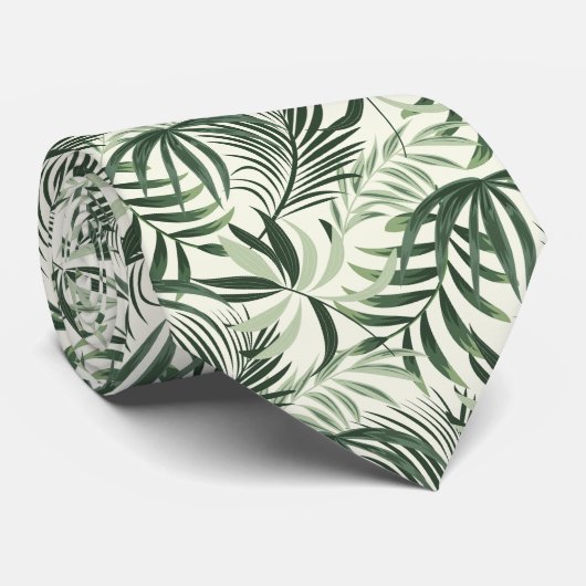 Mannen Stropdas Tropical Palms (Opgerold)
