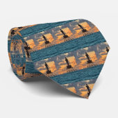 Mannen Stropdas van Amerikaanse vuurtoren Florida (Opgerold)