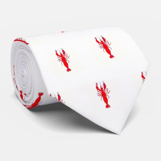 Mannen stropdas van de zijderupsenteelt, rood, wit (Opgerold)