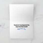 Mannen Stuff - Funny Cat Vaderdag Kaart (Binnen)