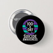 Mannen Suicide Awareness Design Mannen geestelijke Ronde Button 5,7 Cm (Voorkant /achterkant)