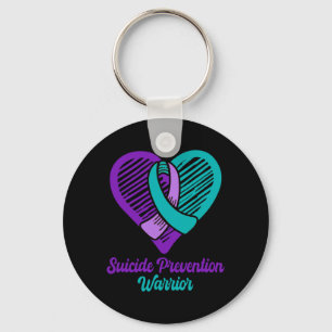 Mannen Suicide Preventie Warrior Jurk Paars En Sleutelhanger