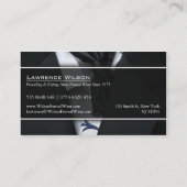 Mannen Suit Formal Draag, Foto Visitekaartje (Achterkant)