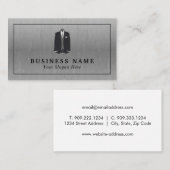 Mannen Suit, Mode-Ontwerper Visitekaartje (Voorkant / Achterkant)