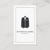 Mannen Suit, Mode-Ontwerper Visitekaartje (Voorkant)