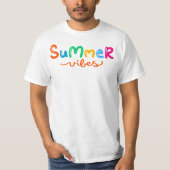 Mannen Summer Vibes T-shirt (Voorkant)