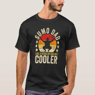 Mannen Sumo vader als een gewone vader, maar koele T-shirt