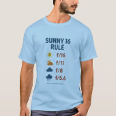 Mannen Sunny 16 Rule T-shirt (Voorkant)