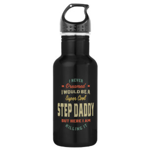 Mannen Super Cool Step Papa doodt het vader Gift Waterfles