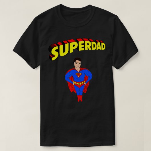 Mannen superdad Super papa Superheld Fathe T-shirt (Design voorkant)