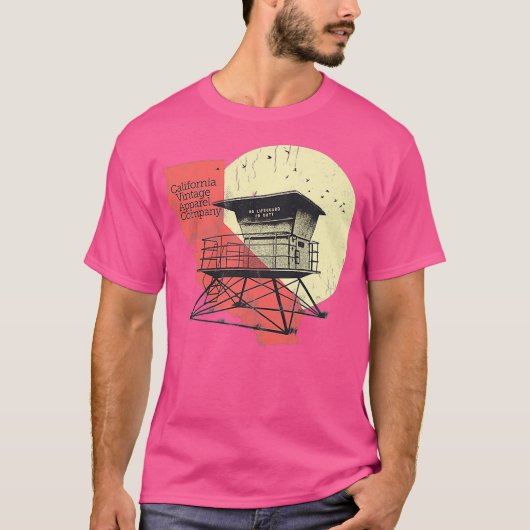 Mannen  Surf Lifeguard Tower T-shirt (Voorkant)