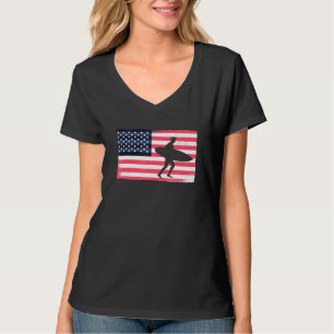 Mannen Surfende Amerikaanse vlag Surf Verenigde St T-shirt