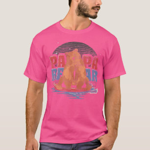 Mannen Surfende Beer familie Papa Cute Animal Papa T-shirt
