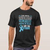 Mannen Survivor Prostate Warrior Storm Prostate Ca T-shirt (Voorkant)