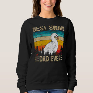 Mannen Swan Bird Best Swan Pap Ever Vader Trui