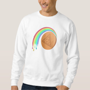 Mannen Sweatshirt Dalgona Driehoek Smeltende Regen