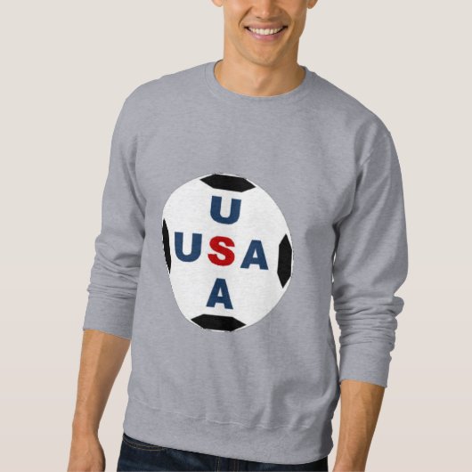 Mannen Sweatshirt grijs BALL USA (Voorkant)