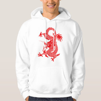 Mannen-sweatshirt met drakentotempatroon hoodie