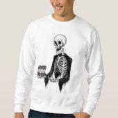 Mannen-sweatshirt met skelet trui (Voorkant)