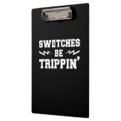 Mannen switches zijn een dripige elektronische cad klembord (Links)