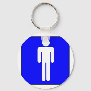 Mannen symbool sleutelhanger