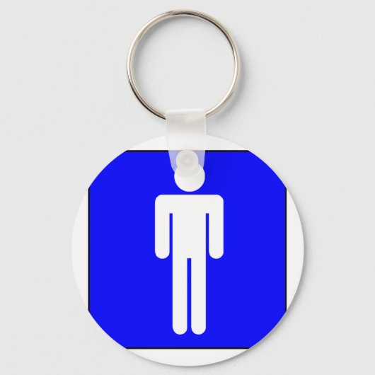 Mannen symbool sleutelhanger (Voorkant)