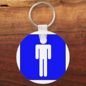 Mannen symbool sleutelhanger (Voorkant)