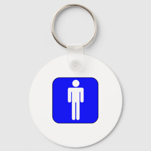 Mannen symbool sleutelhanger