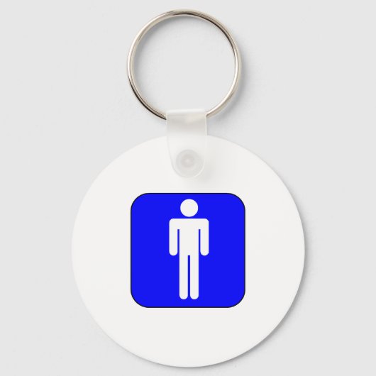Mannen symbool sleutelhanger (Voorkant)